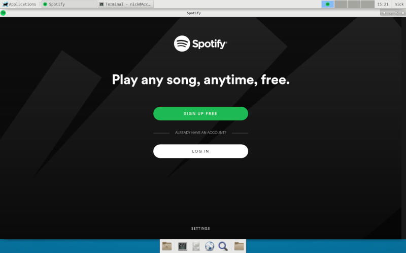Spotify на Arch Linux