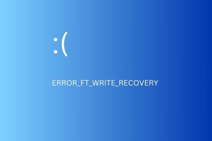 Исправить ERROR_FT_WRITE_RECOVERY в Windows