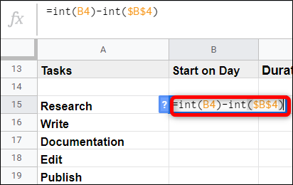 Поле с формулой для расчёта смещения и подсказкой нажать Enter