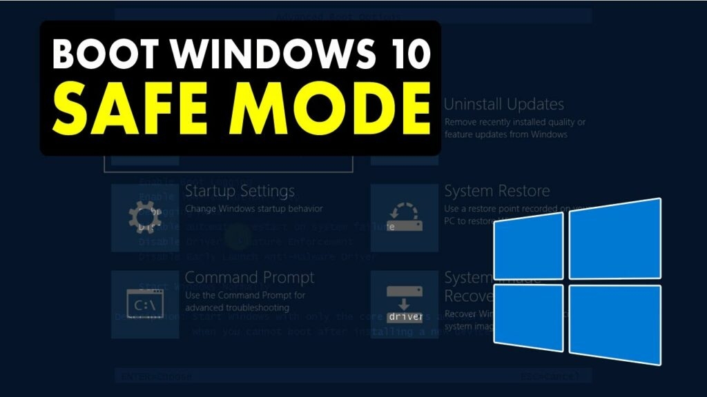 Изображение: меню восстановления Windows RE с опциями устранения неполадок и параметрами загрузки