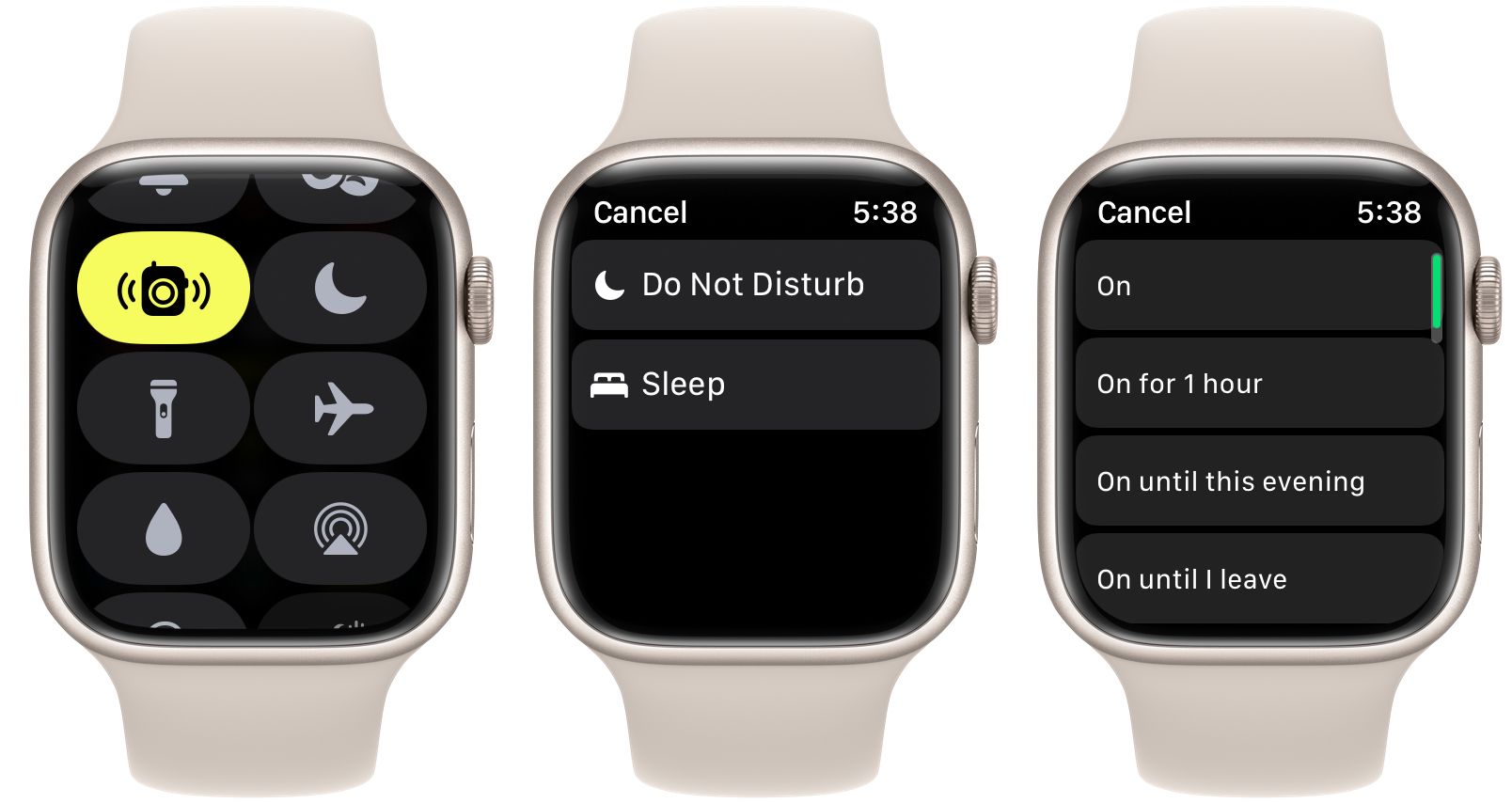 Walkie‑Talkie и режимы Focus на Apple Watch