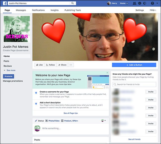 Добавление обложки и фото профиля на странице Facebook