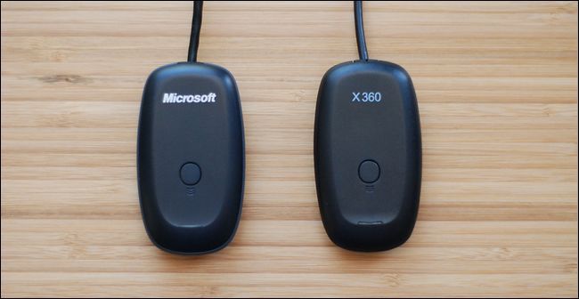 Копии и клоны USB-приёмников для Xbox 360 рядом с оригиналом