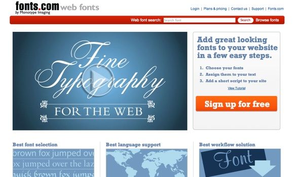 Fonts.com — бесплатные веб‑шрифты и инструкция