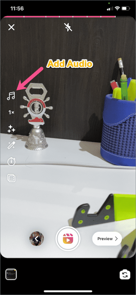 Выбор музыки в Instagram для ролика