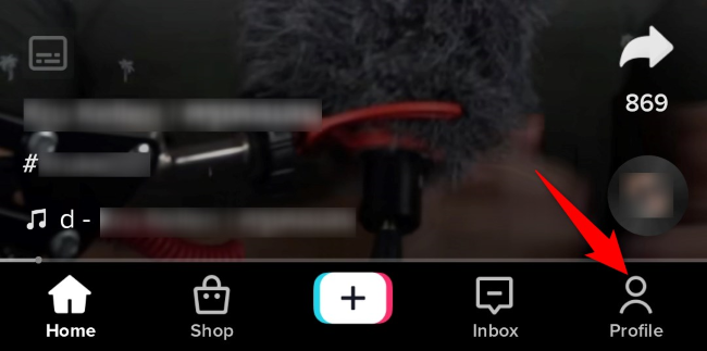 Нажмите «Профиль» в правом нижнем углу.