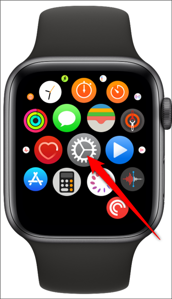 Открыть Настройки на Apple Watch