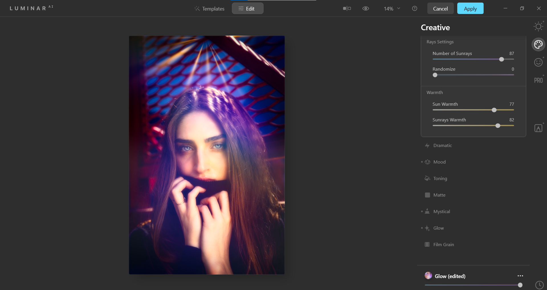 финальные штрихи в Creative