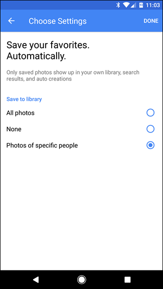 Диалог выбора людей для автосохранения
