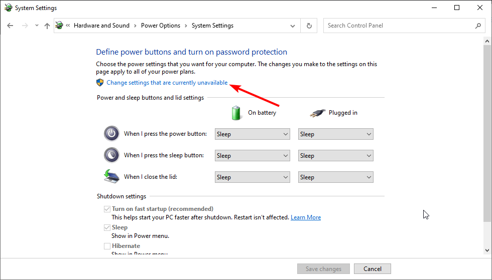 Изменение параметров электропитания