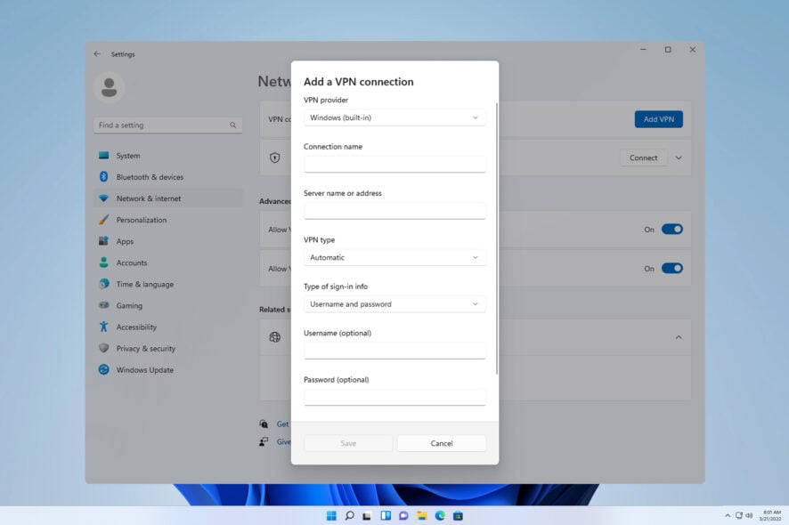 Как настроить VPN в Windows 11 — пошаговое руководство