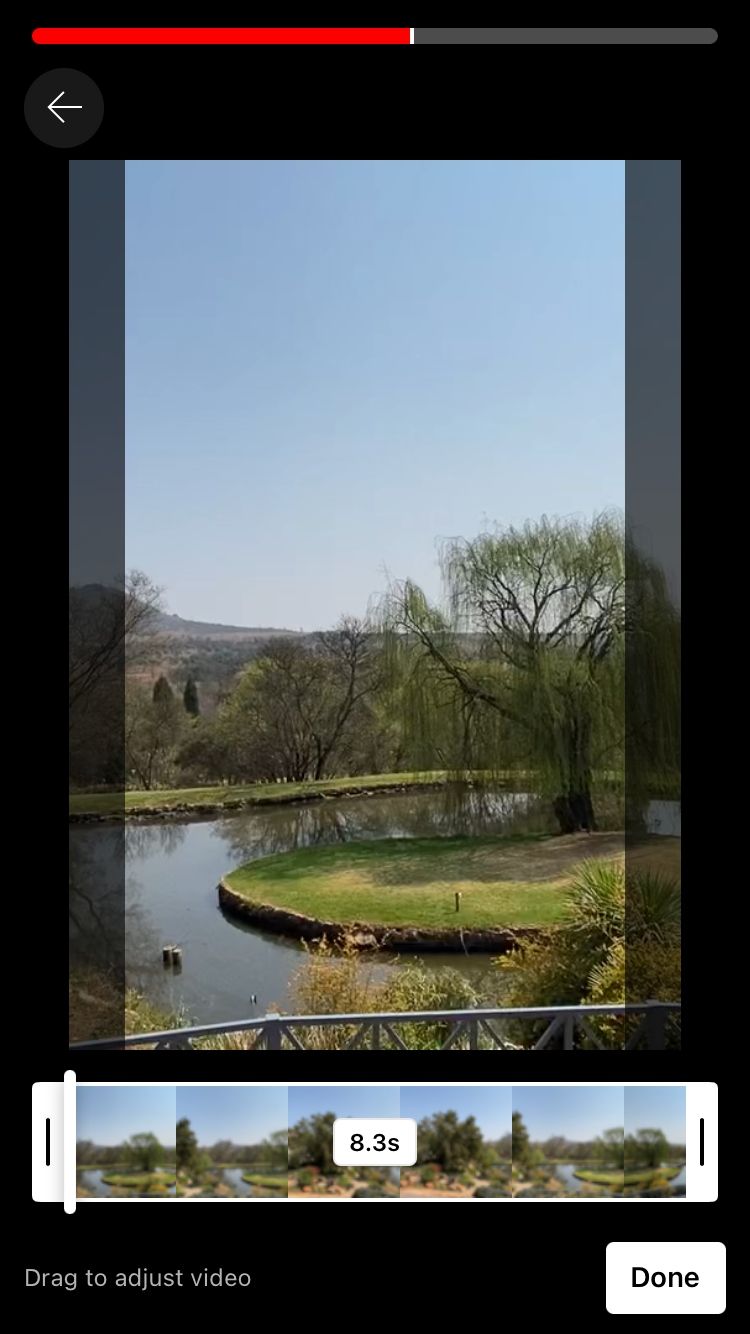 редактирование YouTube Short в мобильном приложении