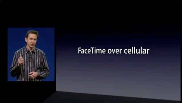 FaceTime по сотовой от iPhone
