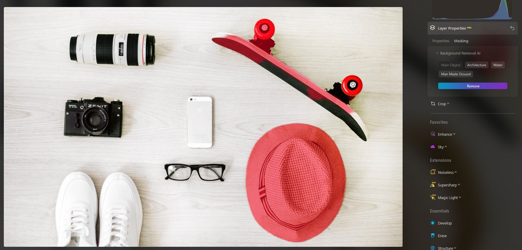 Клик по кнопке Remove в интерфейсе