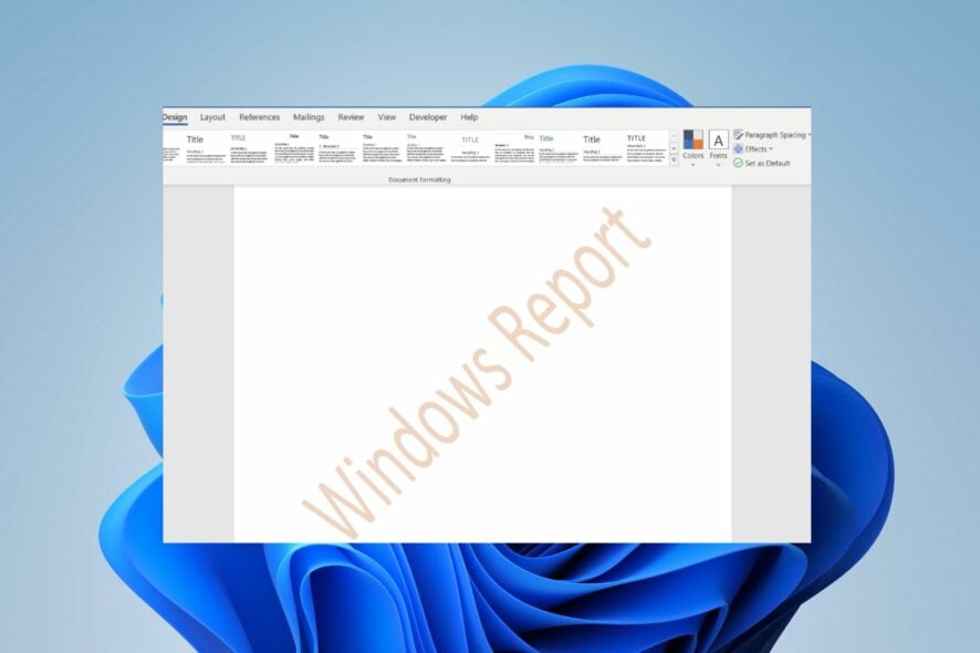 Как добавить водяной знак в Word
