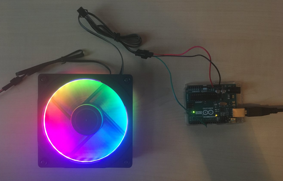 Pulsante reset controller RGB