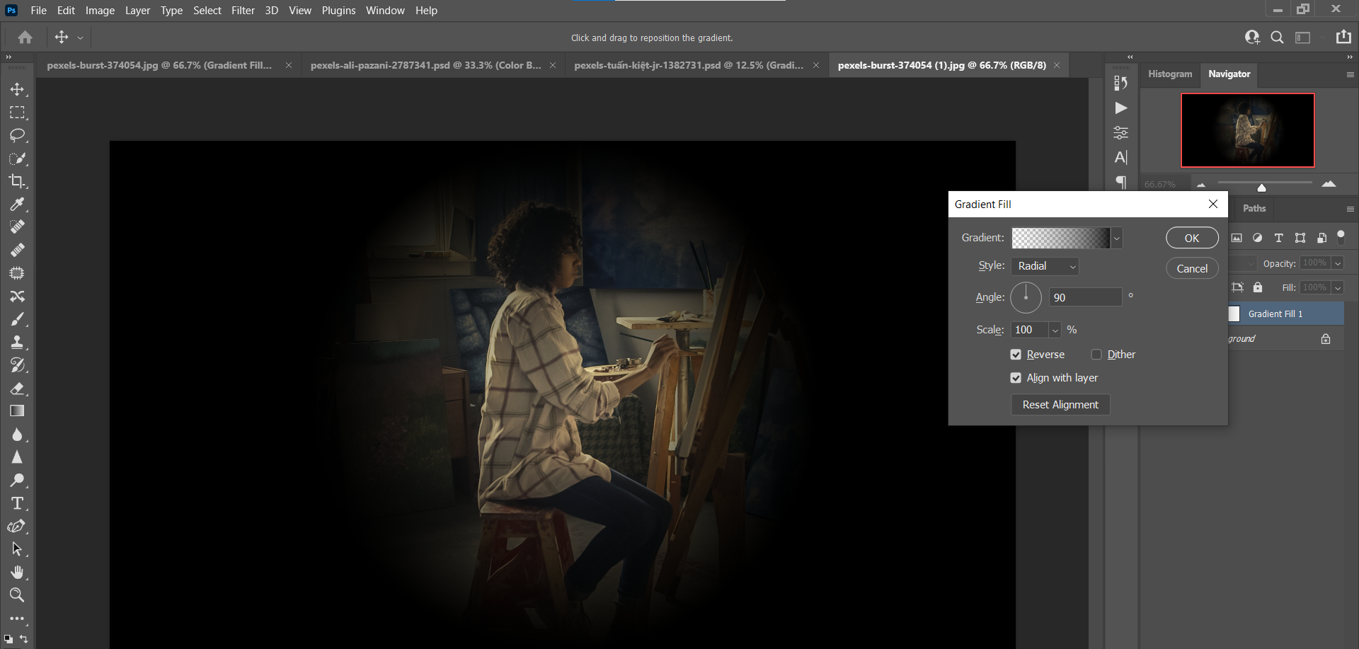 Опция Reverse — художник