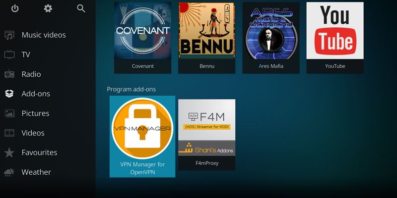 Как настроить VPN для Kodi через OpenVPN Manager