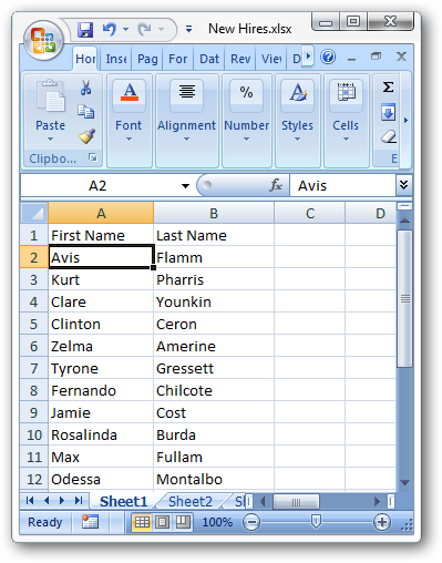 Создание множества пользователей в Server 2008