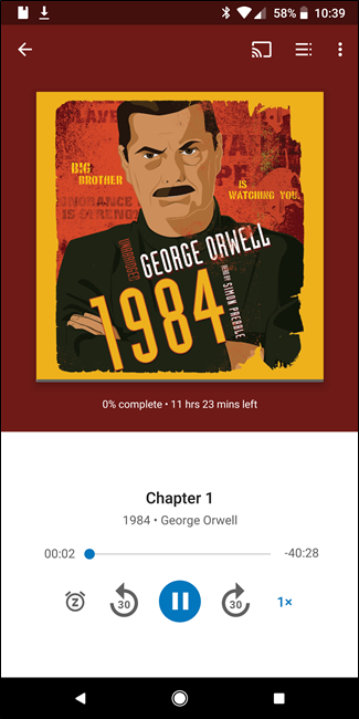 Управление загрузками аудиокниг в приложении