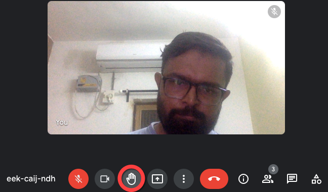 Возврат кнопки в исходное состояние «Raise hand».