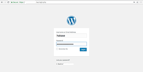Страница входа в админку WordPress