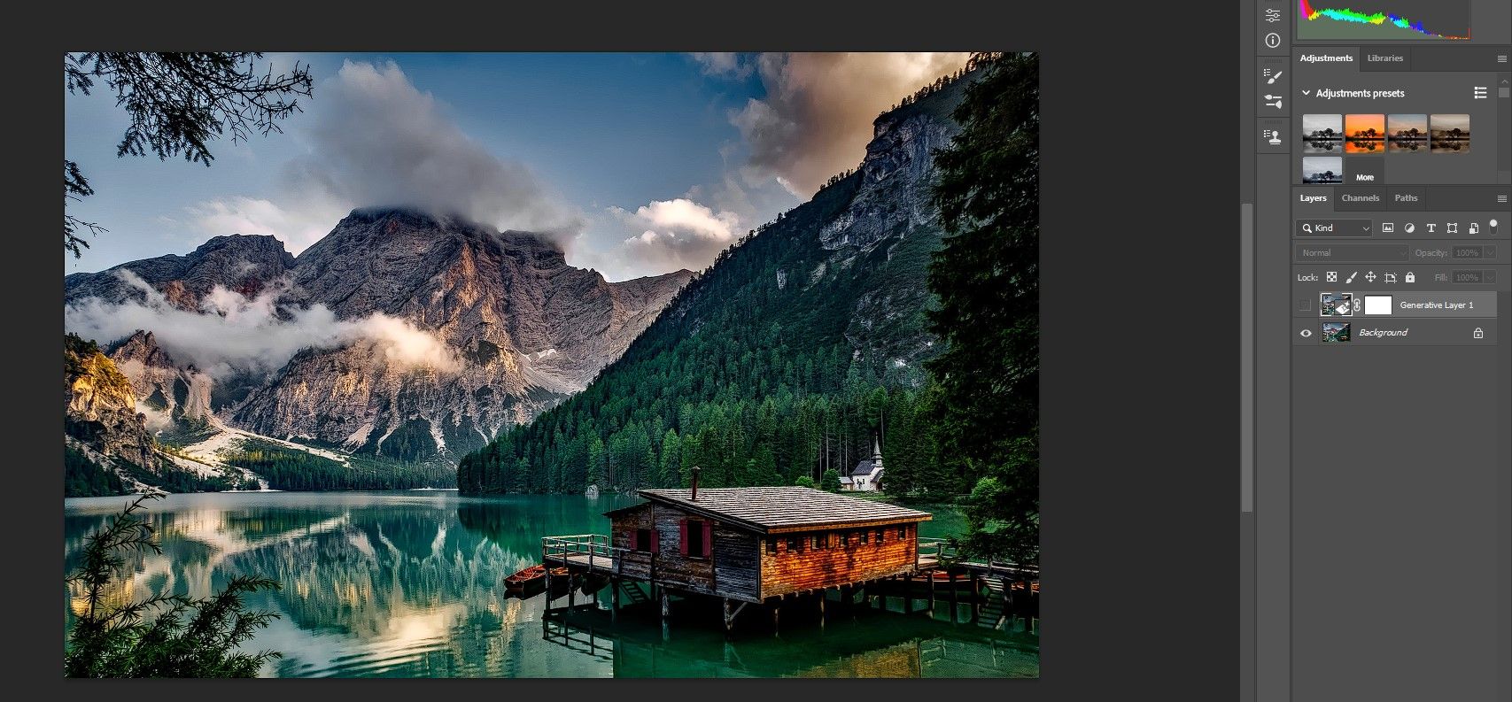 Пример масляной живописи на пейзаже