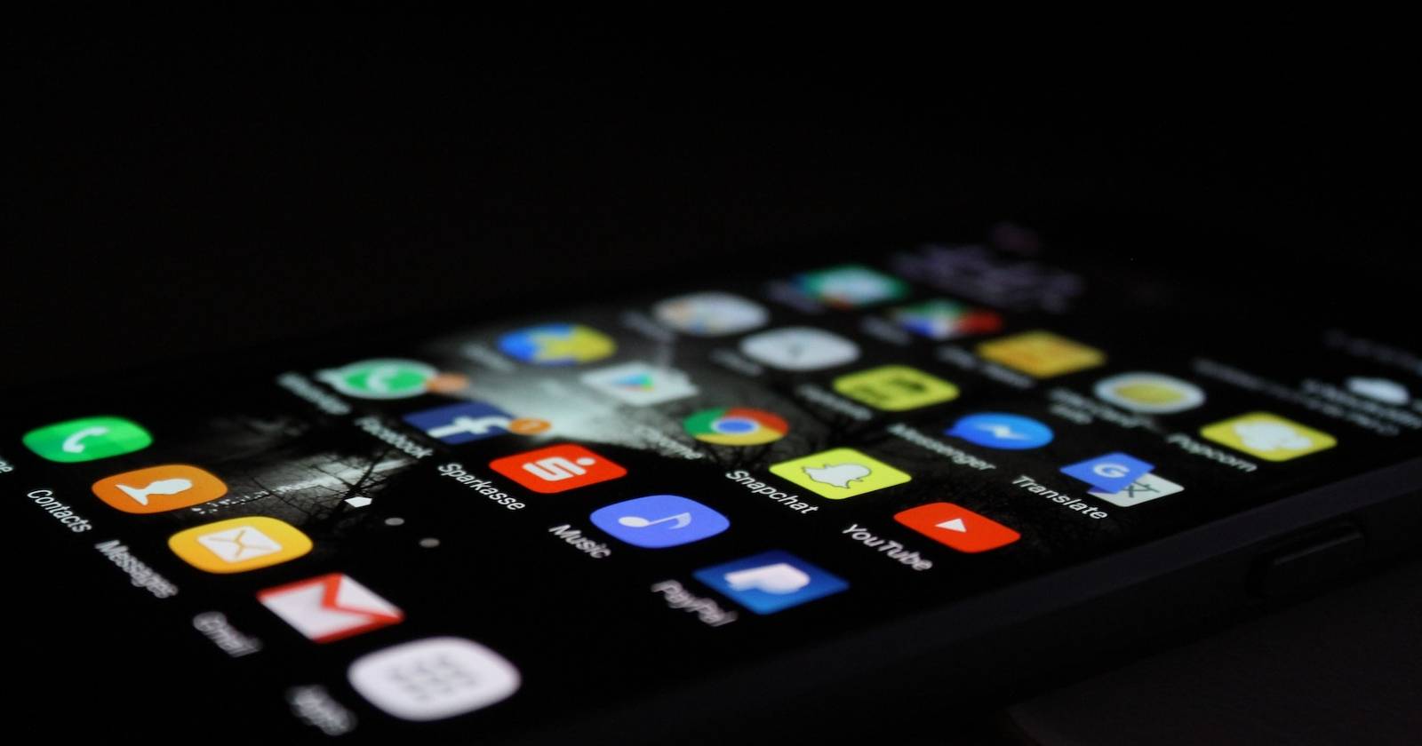 A phone screen displaying apps