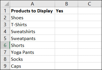Введите элементы списка в клетки