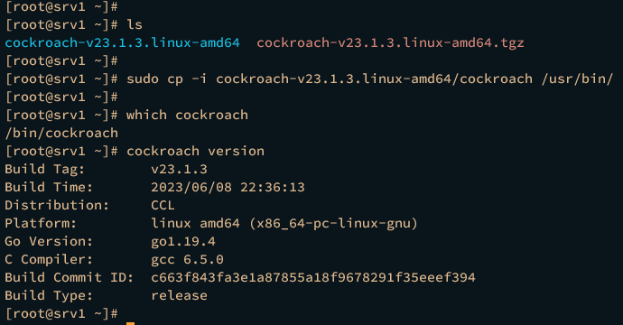 проверка cockroachdb