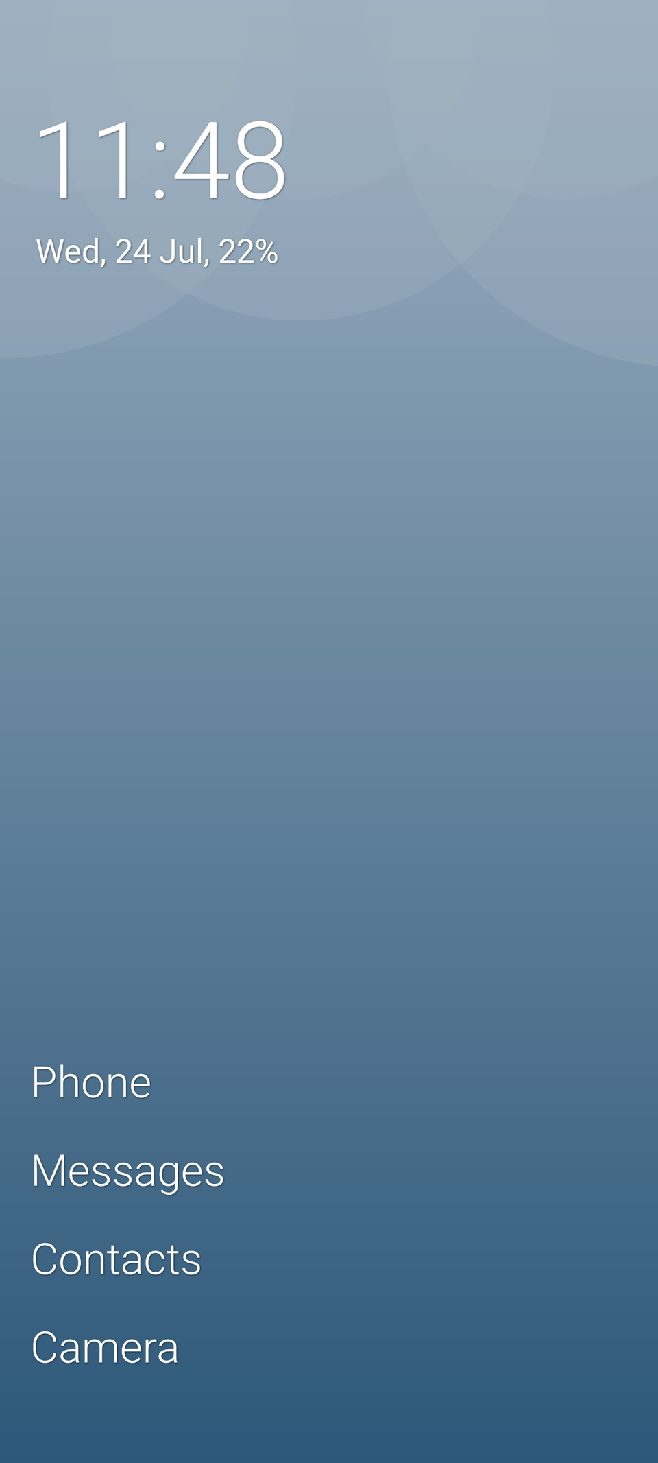 Домашний экран лаунчера OLauncher.