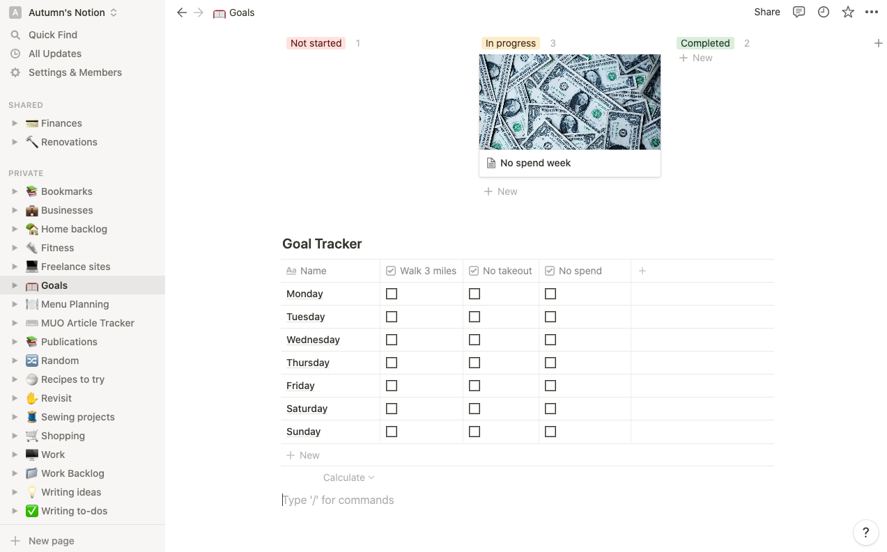 Скриншот таблицы с чекбоксами, созданной в программе управления проектами