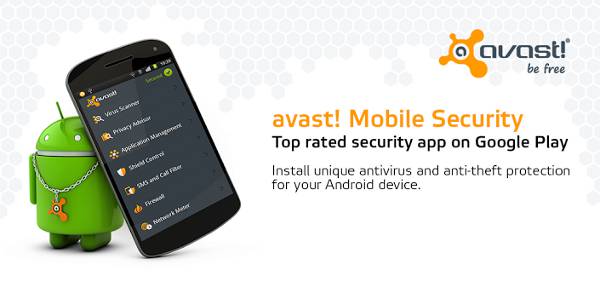 Интерфейс Avast Mobile Security при удалённой очистке