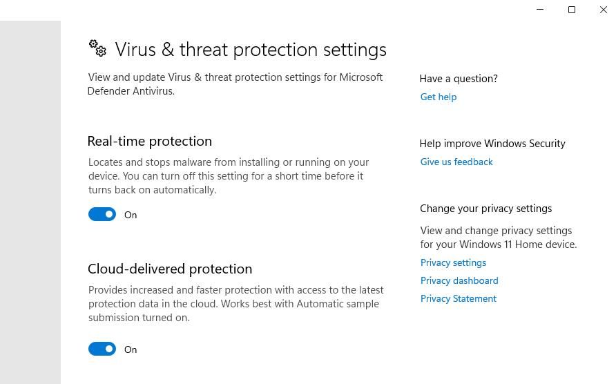 Опция защиты в реальном времени
