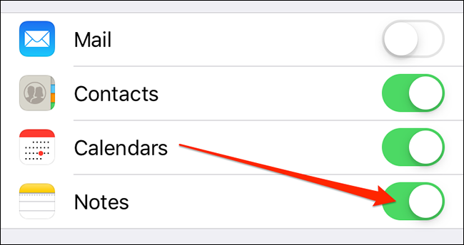 Синхронизировать Заметки с Gmail