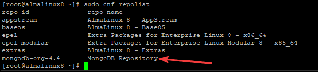 Установка MongoDB на AlmaLinux 8