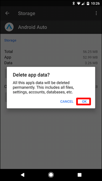 Предупреждение: удалятся личные настройки