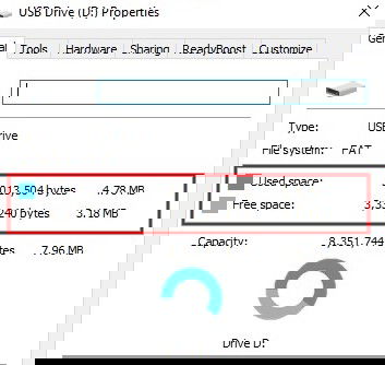 Окно Свойства диска: вкладка Общие