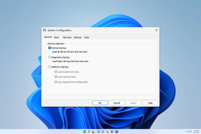 Кнопка «Применить» в msconfig неактивна — исправление