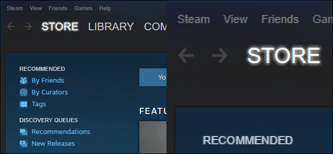 Пример интерфейса приложения на высоком DPI