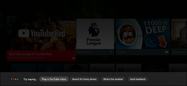 OK Google на NVIDIA SHIELD при выключенном ТВ