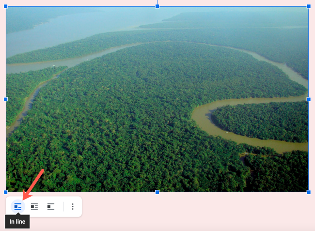 Выберите изображение и нажмите «В строке»