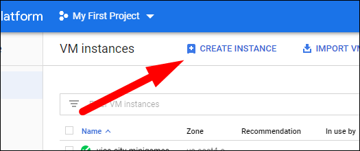 Форма создания нового VM с опциями конфигурации