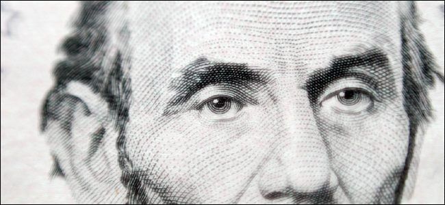 Реверс 50 мм: полный кадр съёмки банкноты