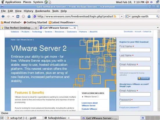 Форма входа на сайте VMware