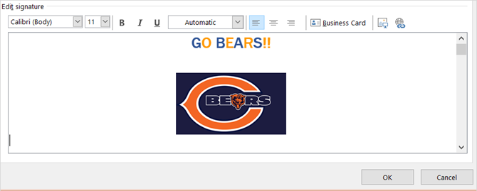 sports outlook email signature