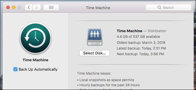 Time Machine на Synology NAS — настройка