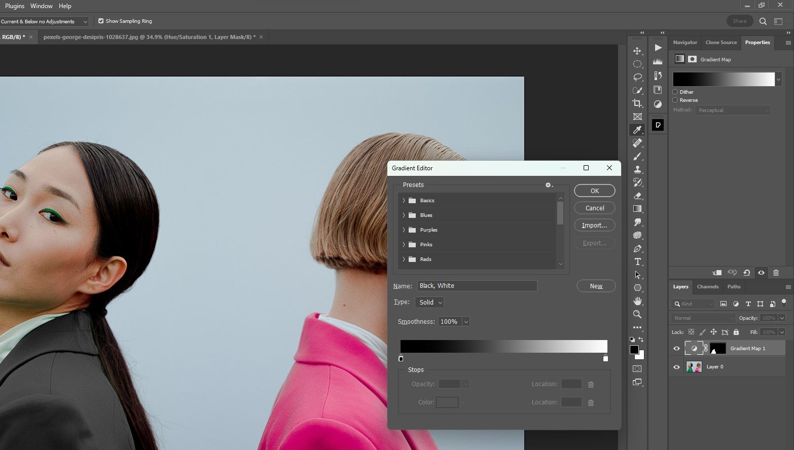 Шаг 5: Откройте Редактор градиента