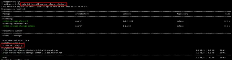Файл репозитория CentOS-Gluster-9.repo отредактирован для Rocky Linux