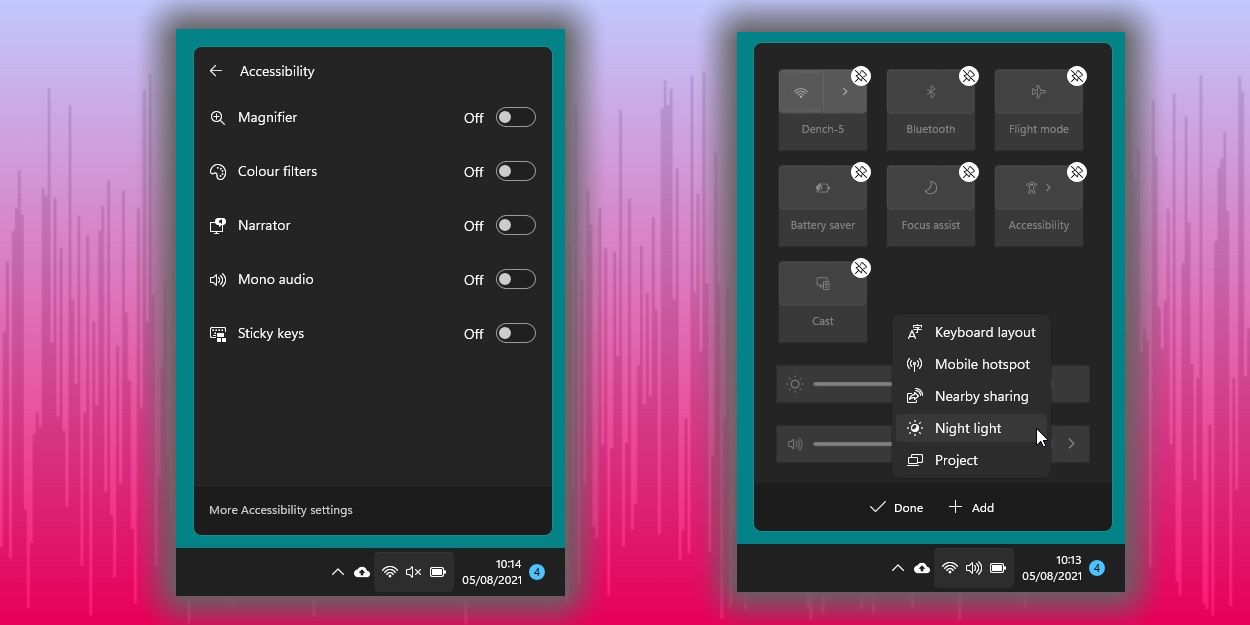 Добавление элемента в меню Быстрых действий Windows 11